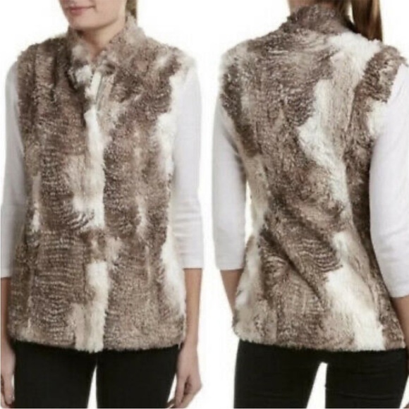 Cabi Aspen Faux Fur Vest Cabincore Size S - Picture 1 of 7